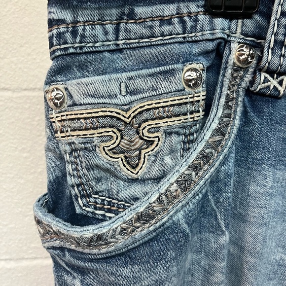 Rock Revival Blue Relaxed Jeans Classic Style. Size 44 - Picture 2 of 8